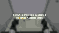 SimEX robots scanning barcodes, folding a towel, and handling a plate